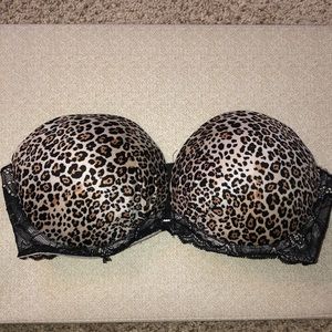 Victoria’s Secret animal print strapless bra